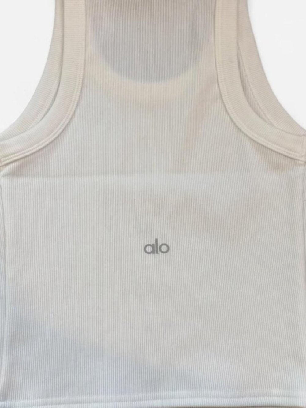 white ribbed tank top - Picture 3 of 8